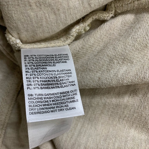 THE NORTH FACE Sweater Jacket With Side Zipper Detail & Pockets Oatmeal Sz Large - Picture 13 of 14